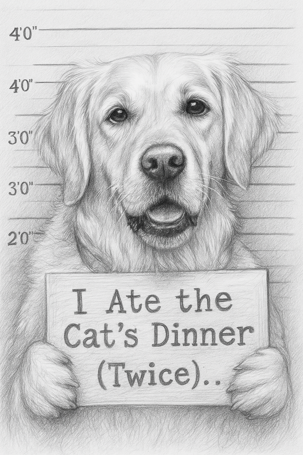 Paw & Order – Custom Mugshot Pet Portrait