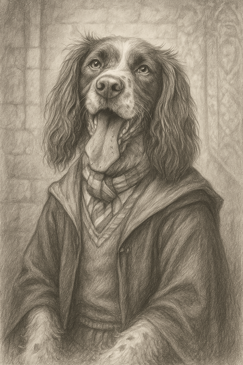 Hogwarts Yearbook Portrait – Custom Drawing of Your Pet