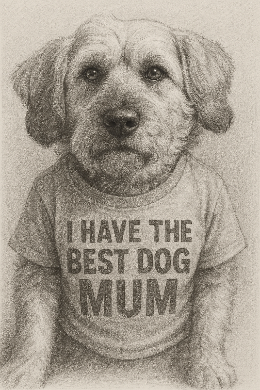 Best Pet MUM Pencil portrait