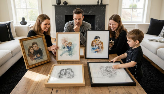 family photo to painting options hero header image