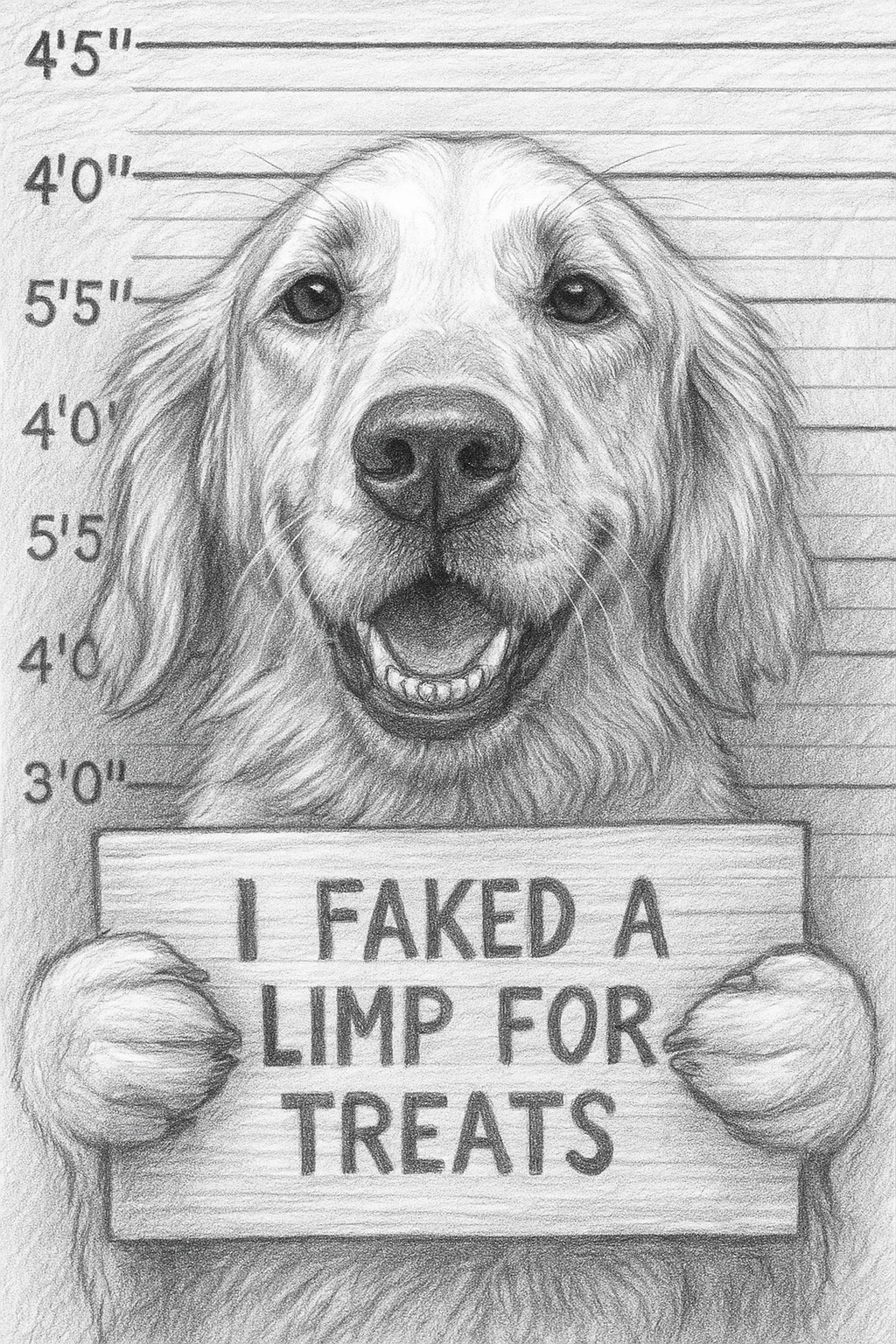 Paw & Order – Custom Mugshot Pet Portrait