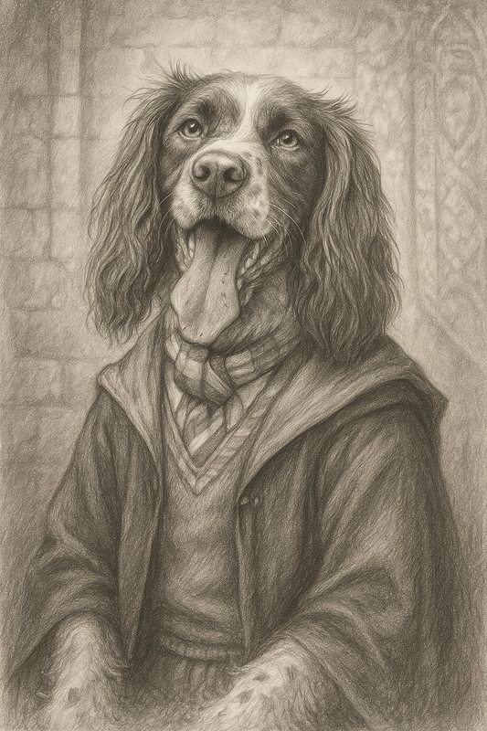 Hogwarts Yearbook Portrait – Custom Drawing of Your Pet