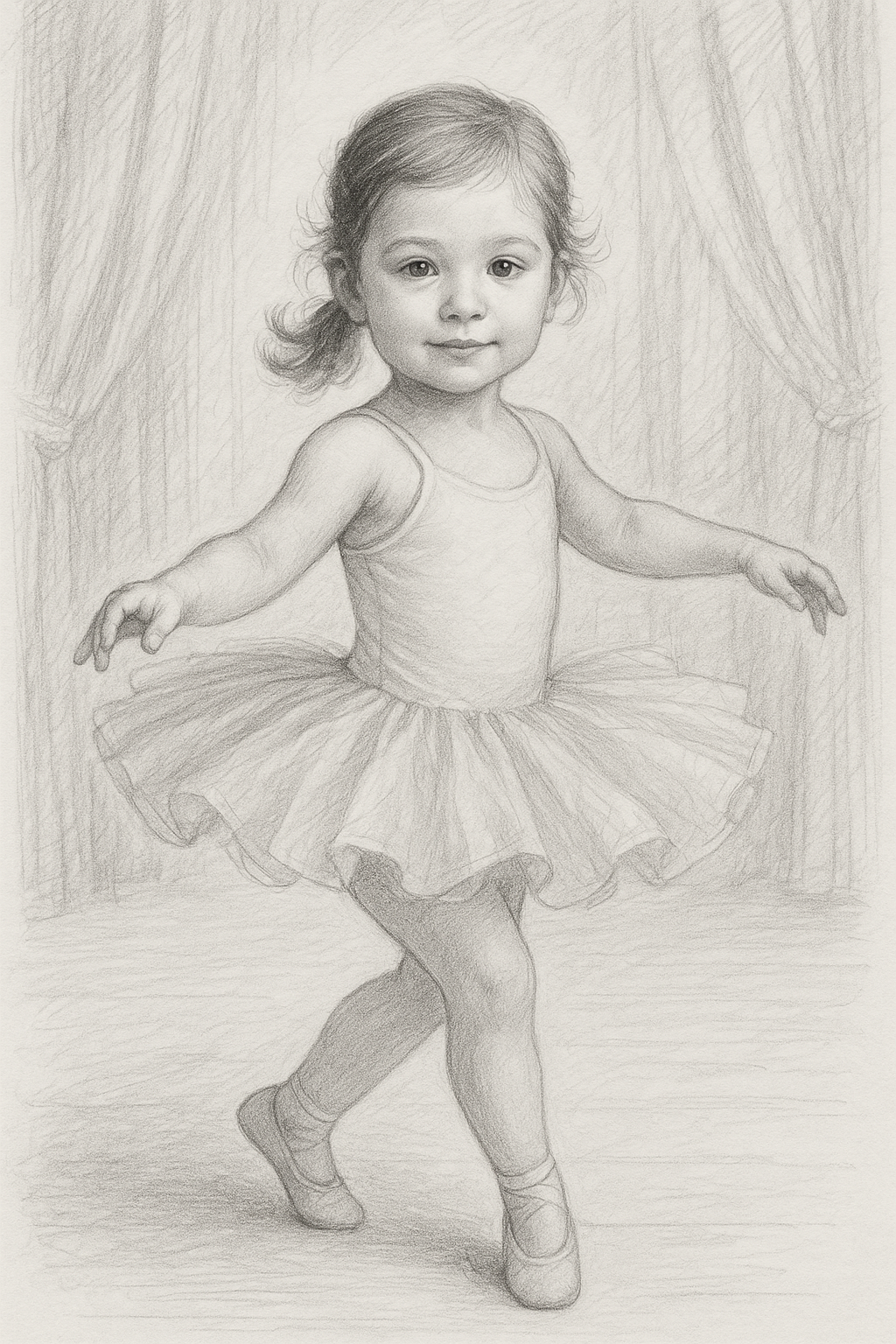 Ballerina Child Portrait
