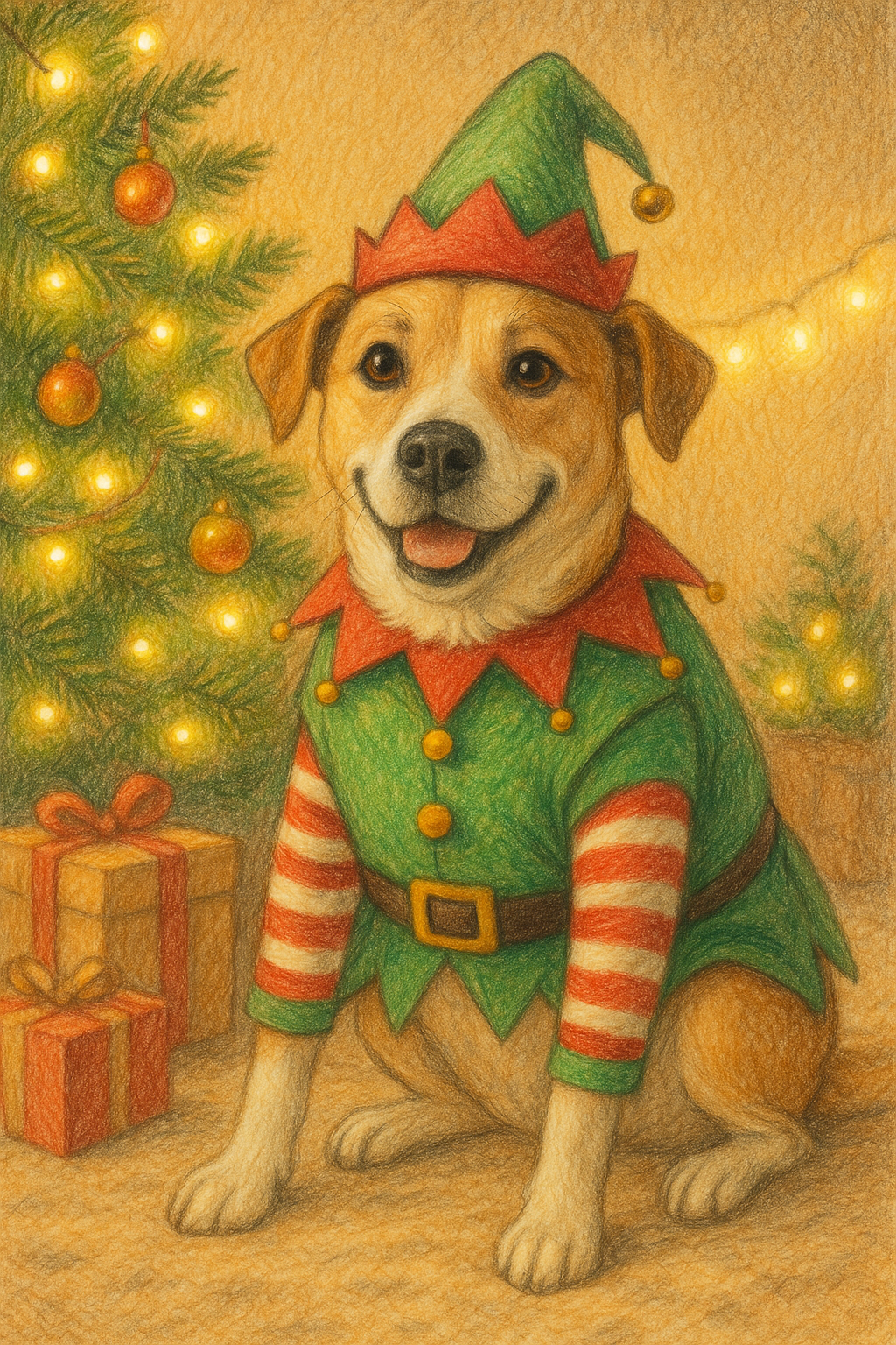 🧝‍♂️ Festive Elf Pet Portrait