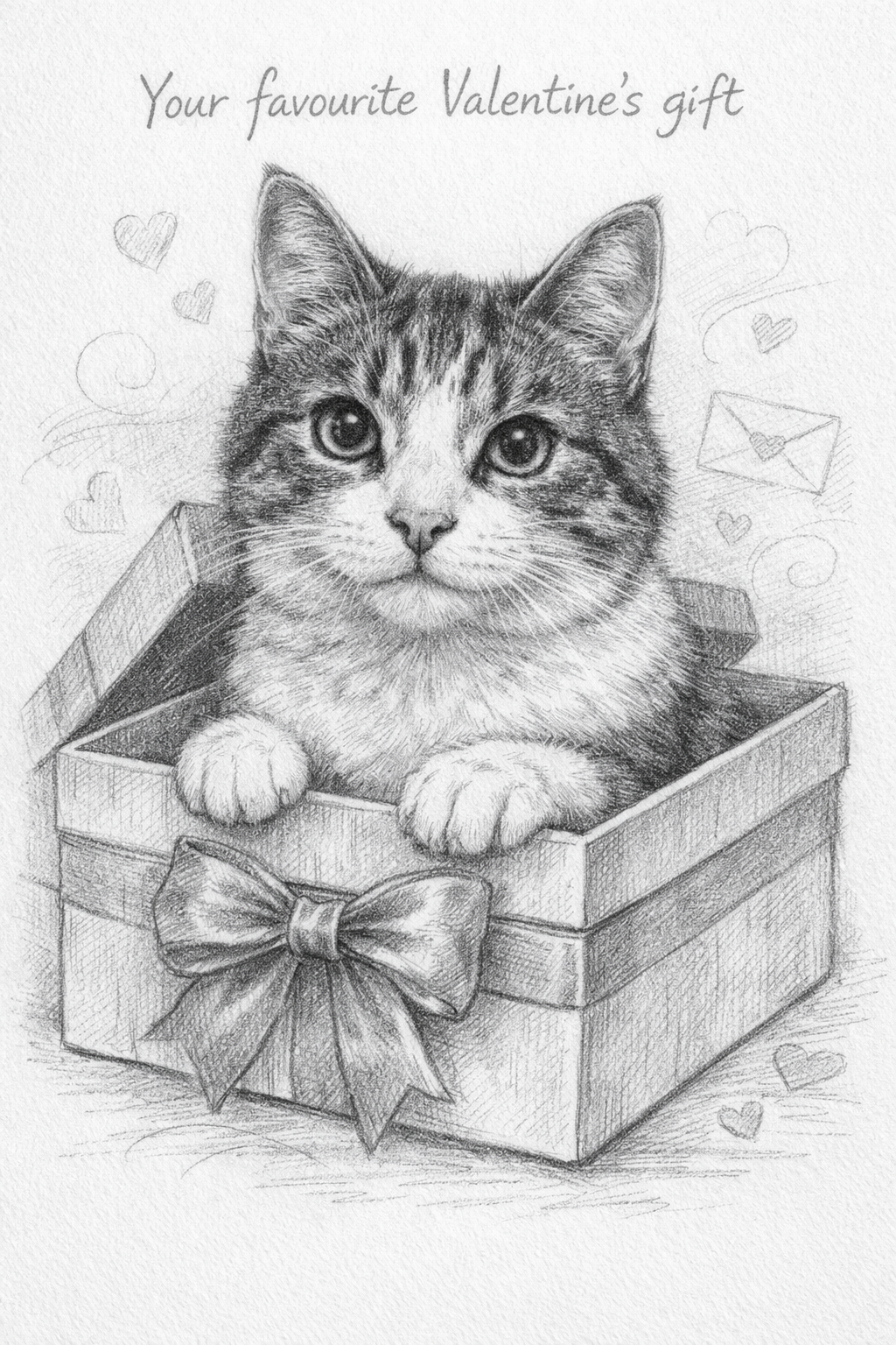 Valentine Pet Portrait | Romantic Dog & Cat Art