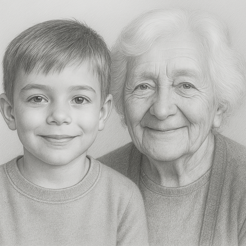 Portrait de famille personnalisé – Transformez vos souvenirs en art