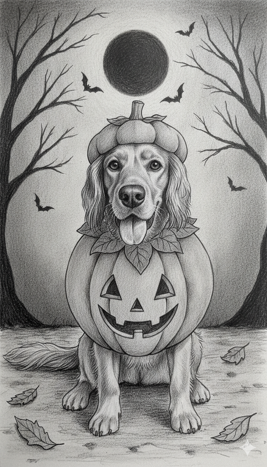 Pumpkin Pet Portrait