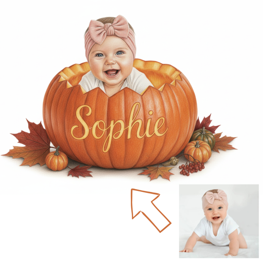 Pumpkin Colour child portrait