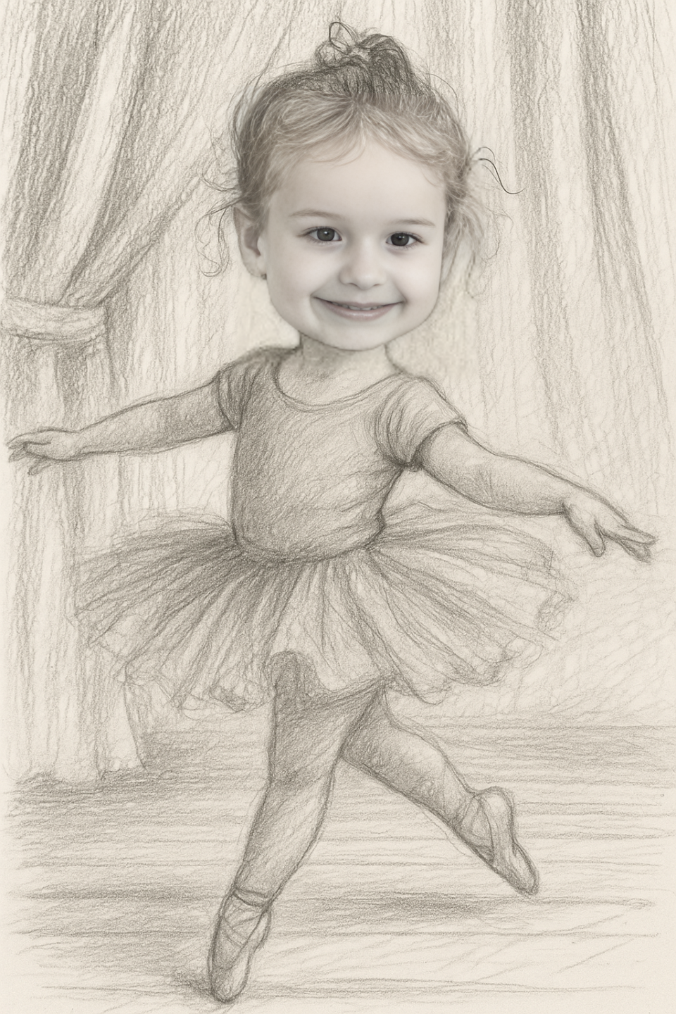 Ballerina Child Portrait